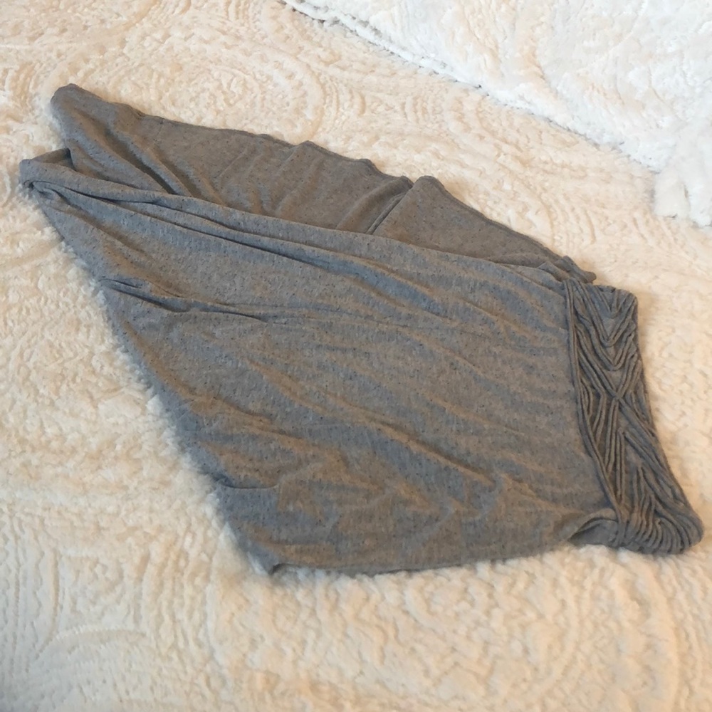 Gray maxi skirt